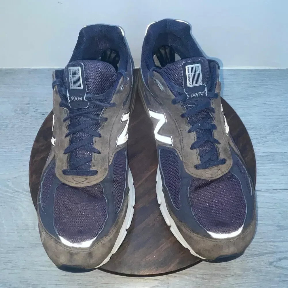 New Balance 990v4 Men's Size 15 Blue Suede Sneakers Athletic Shoes USA M990NV4